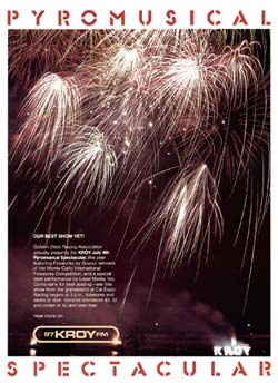 PYROMUSICAL SPECTACULAR Magazine Advertisement